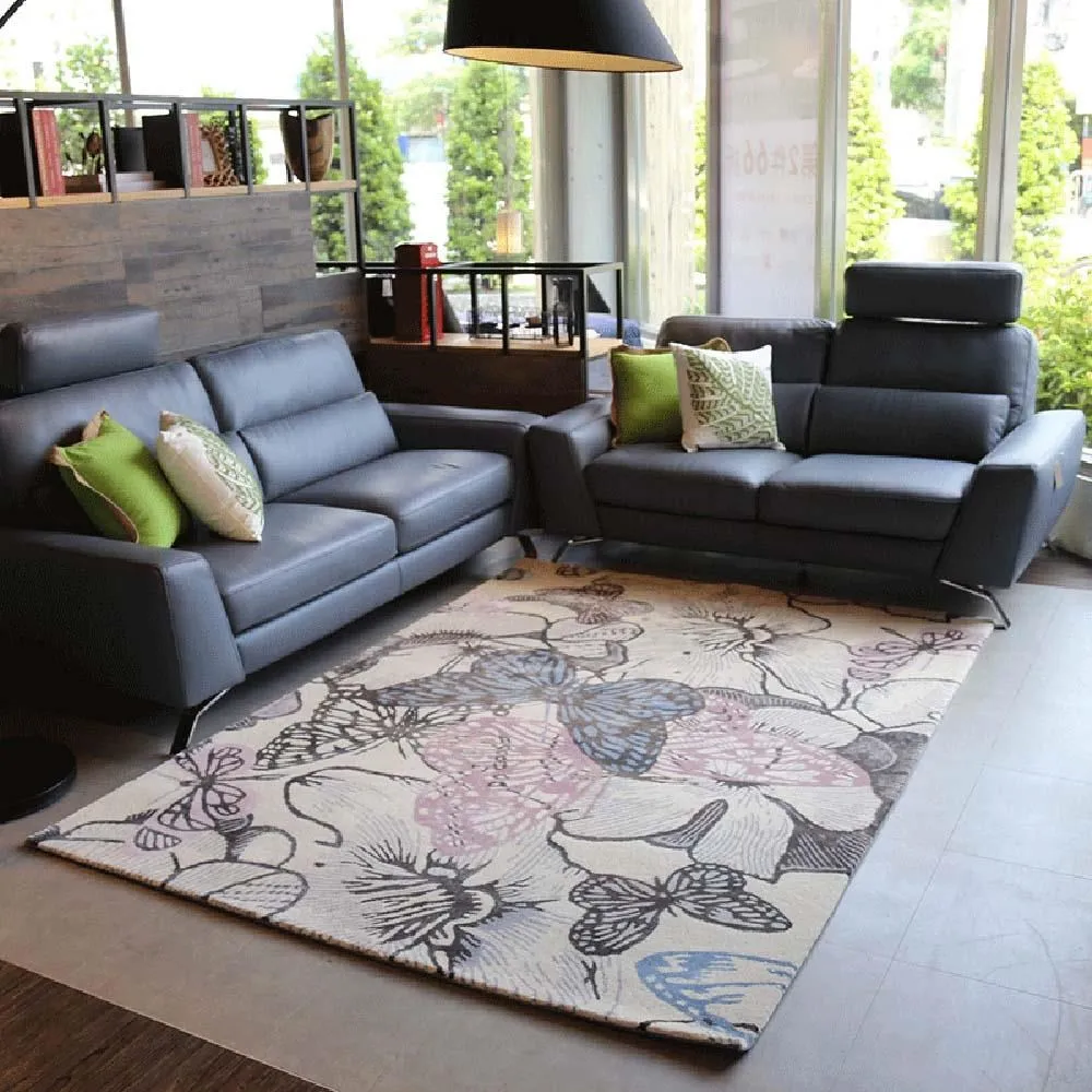 【山德力】舞蝶紅羊毛地毯-200x300cm 歷史價格詳細信息