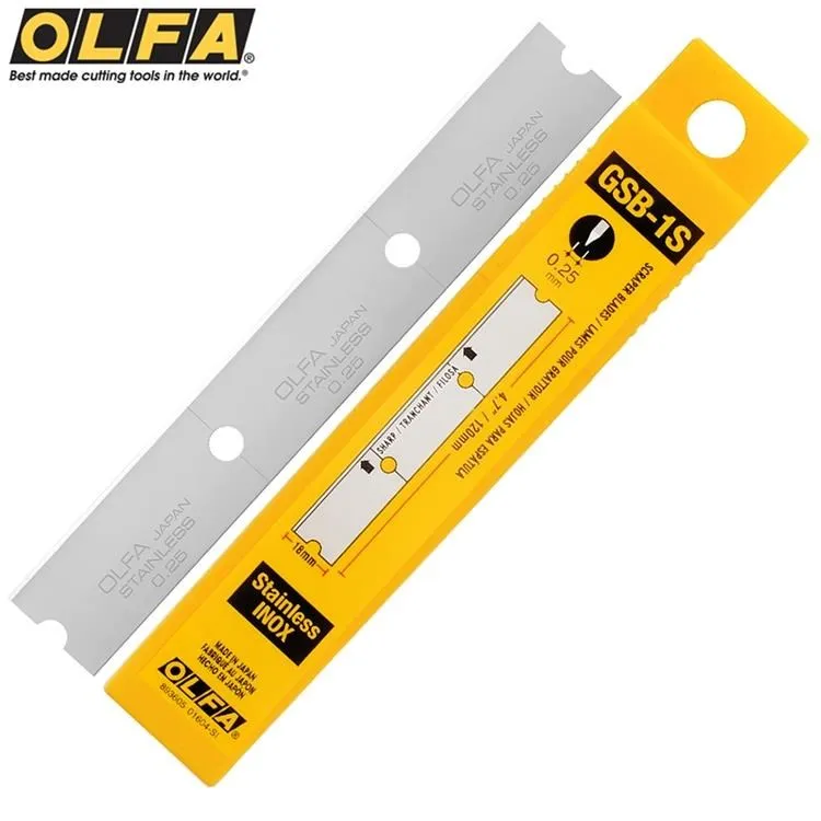 日本OLFA寬12cm大刮刀刀片替刃GSB-1S(30入;不銹鋼)品番XBGSCR-SL適GSR-1 GSR-2 歷史價格詳細信息