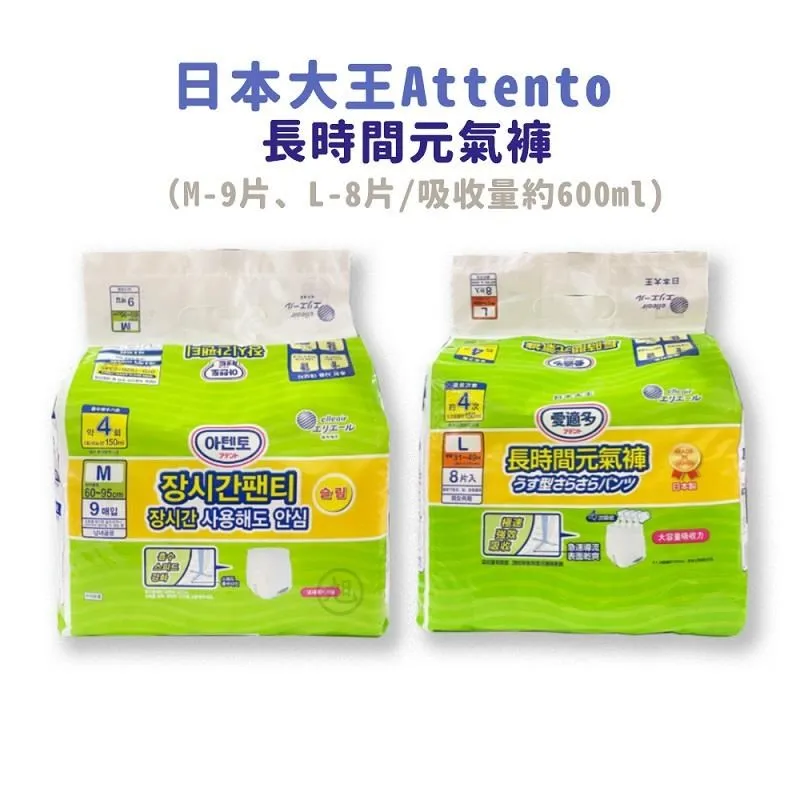 【大王ATTENTO】愛適多長時間元氣褲 4回吸收 (M/L) 2包/組 歷史價格詳細信息
