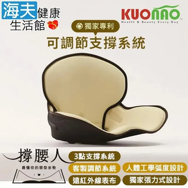 【海夫健康生活館】KUONAO 撐腰人-有感塑型坐墊 獨家可調節支撐系統 咖啡色 歷史價格詳細信息