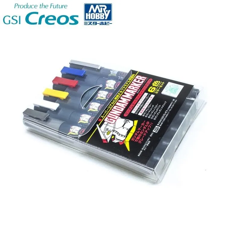 日本MR.HOBBY Gsi Creos鋼普拉筆鋼彈筆Gundam Marker進階6色彩色筆組GMS-124 歷史價格詳細信息