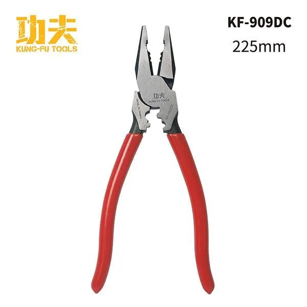 台灣製【功夫】9吋 專利 可剝線 省力 偏芯鋼絲鉗 (附壓著) 鋼絲鉗 KF-909DC鉗子 功夫 歷史價格詳細信息