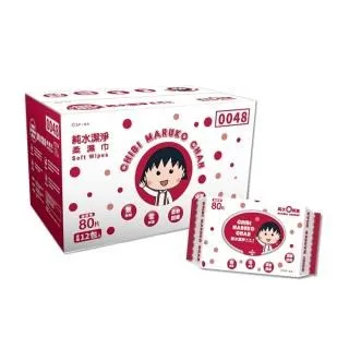 櫻桃小丸子 加厚純水柔濕巾-80抽(有蓋)x12包+20抽x24包 歷史價格詳細信息