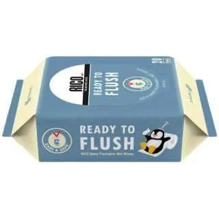 韓國【Rico Baby】兒童專用 可沖式濕紙巾 20抽 / 15包 / 30包 / 可於馬桶分解 / 友善環境 歷史價格詳細信息