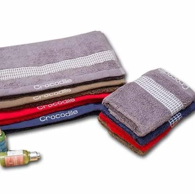 【CROCODILE 鱷魚牌】貴族時尚彩條浴巾 歷史價格詳細信息