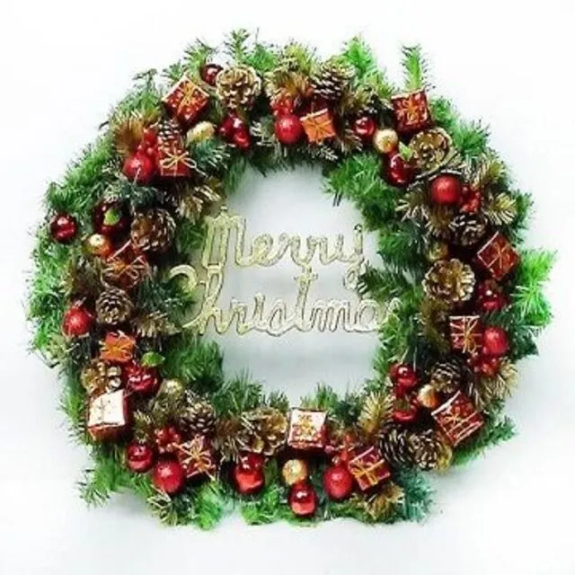 聖誕花圈 幼稚園 教會 櫥窗 咖啡廳 擺飾 聖誕樹 超取只能一個 耶誕夜 耶誕城 耶誕活動【聖誕特區】 歷史價格詳細信息