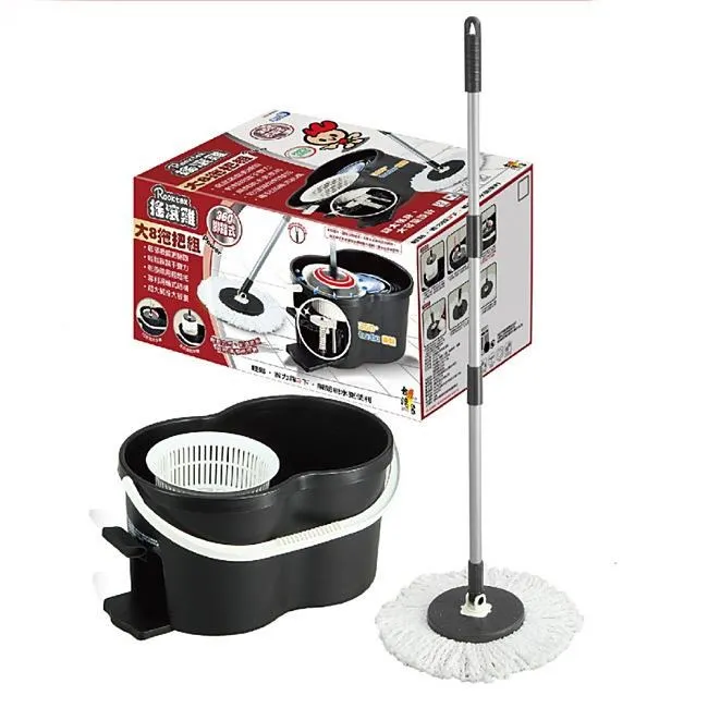 搖滾雞大8拖把組(腳踏式)(旋轉脫水/免手洗/乾濕二用/Rocktex/台灣製) 歷史價格詳細信息