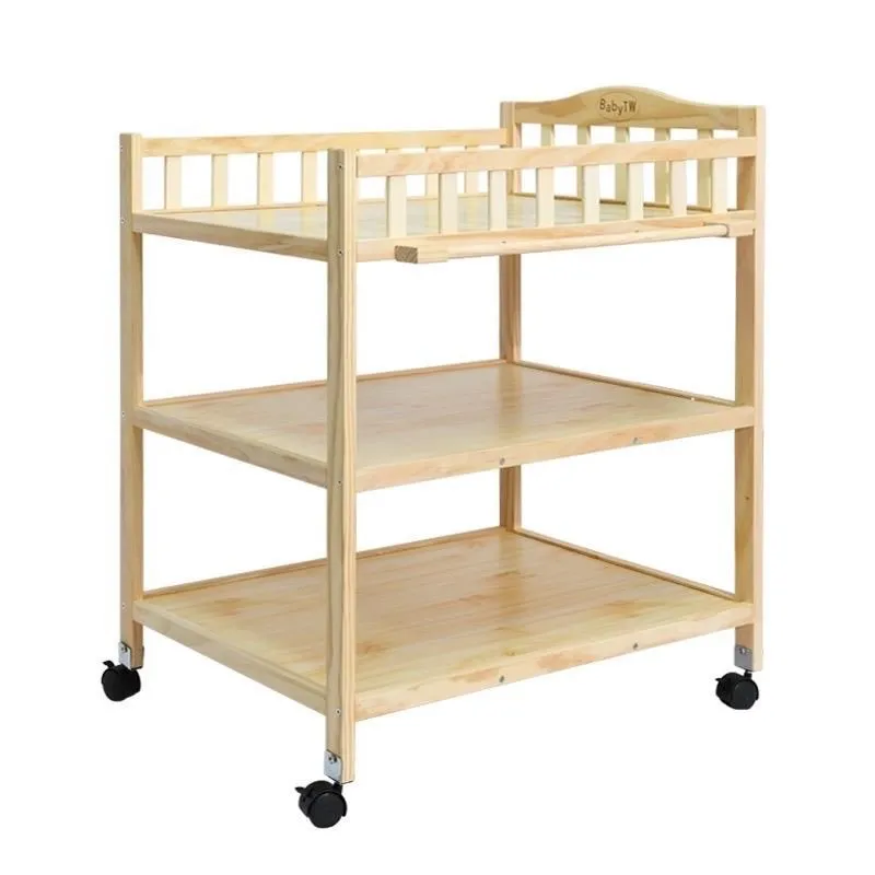 尿布臺實木嬰兒護理臺白色多功能按摩洗澡一體寶寶換衣臺 歷史價格詳細信息