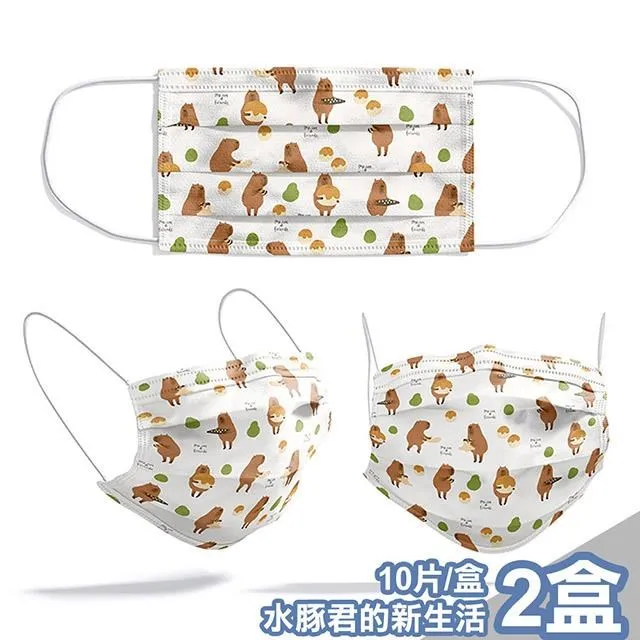 【喵喜MAOWHAHA】醫療級三層平面口罩10片/盒x2-我的世界我作主(A1100905a) 歷史價格詳細信息