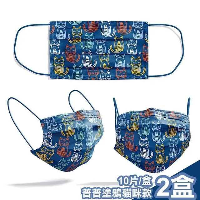 【喵喜MAOWHAHA】醫療級三層平面口罩10片/盒x2-我的世界我作主(A1100905a) 歷史價格詳細信息