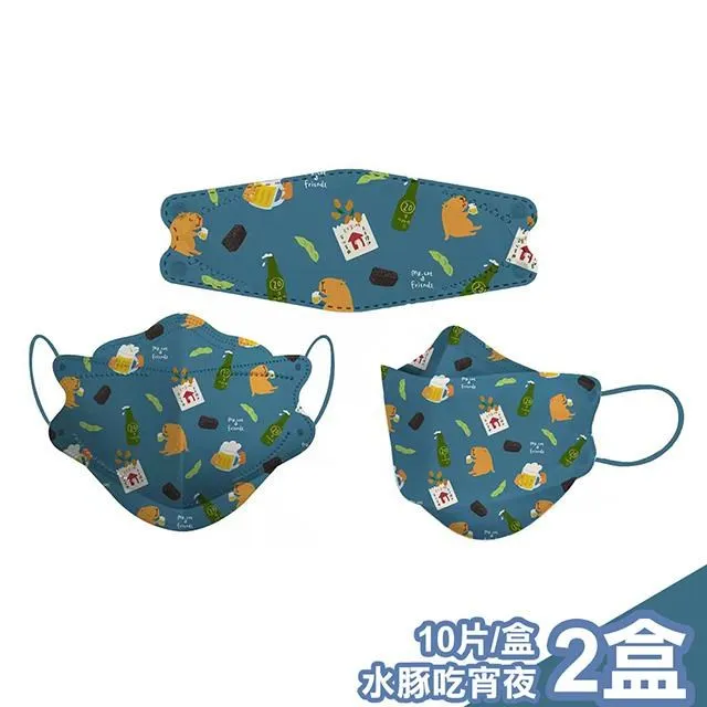 【喵喜MAOWHAHA】醫療級三層KF94口罩10片/盒x2-水豚君泡柚子溫泉(A1101004b) 歷史價格詳細信息