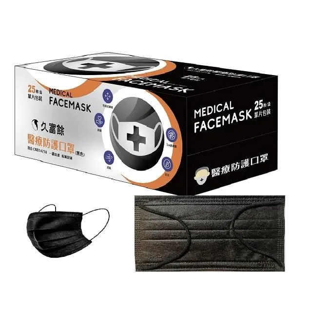久富餘成人平面醫用口罩-雙鋼印-中華職棒系列25片/盒X4(多色任選) 歷史價格詳細信息
