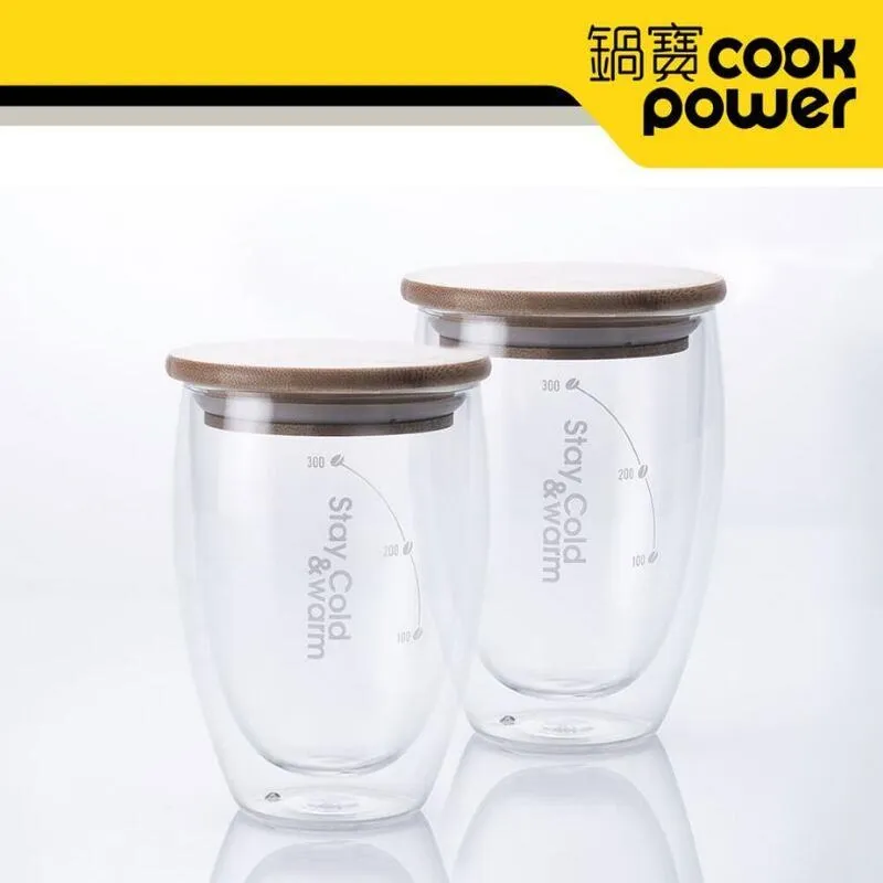 雙層玻璃杯【350ml】(真空隔熱/玻璃杯蓋/耐高低溫) 歷史價格詳細信息