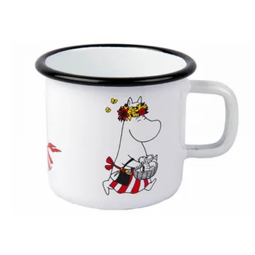 【芬蘭Muurla】嚕嚕米系列-復古嚕嚕米媽媽琺瑯馬克杯370cc(紅色)咖啡杯/琺瑯杯 歷史價格詳細信息