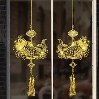 壁貼【Loviisa 新年 年年有餘 過年 】無痕壁貼 壁紙 新年壁貼 玻璃貼 歷史價格詳細信息