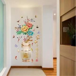 壁貼 【Loviisa 年年有魚新年】 無痕壁貼 壁紙 新年壁貼 玻璃貼 歷史價格詳細信息