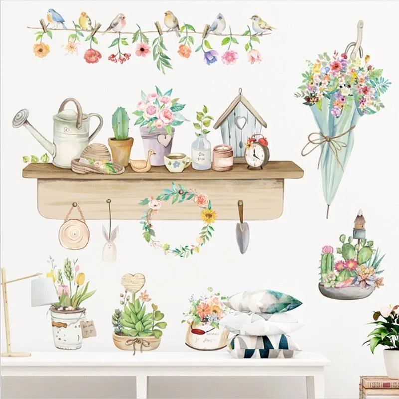 無痕設計防水壁貼 小鳥 鸚鵡 水彩 手繪 愛情鳥 英文 9203 歷史價格詳細信息