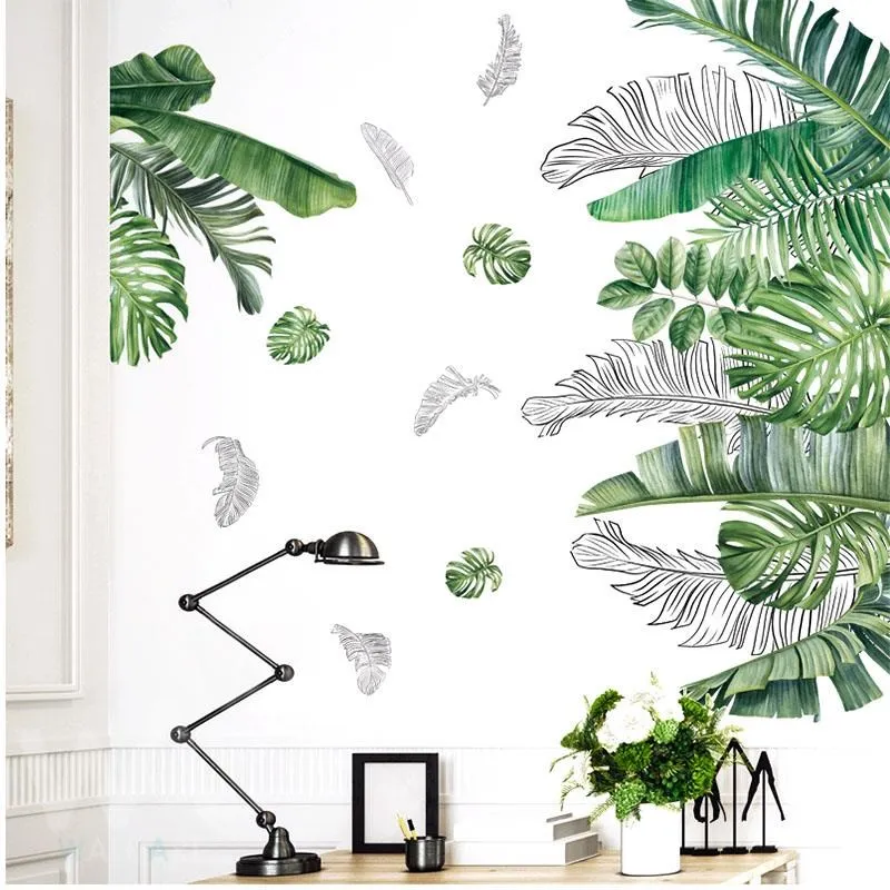 無痕設計防水壁貼 北歐 植物 手繪 盆栽 植物 吊飾 2469 歷史價格詳細信息