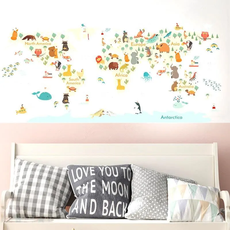 無痕設計防水壁貼 北歐 可愛 動物 大象 小鹿 9307 歷史價格詳細信息