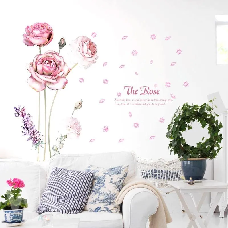 粉紅玫瑰 防水自黏壁紙 歐風立體壓紋 歷史價格詳細信息