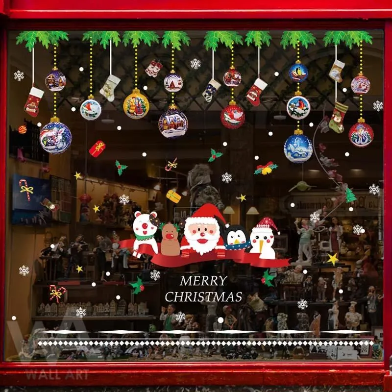 無痕設計防水壁貼 耶誕 禮物 吊飾 聖誕紅 聖誕老人 雪人 92017 歷史價格詳細信息