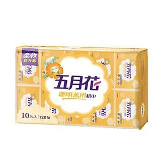 五月花 聰明萬用抽取式紙巾120抽x10包x6袋/箱 (2016升級版) 歷史價格詳細信息