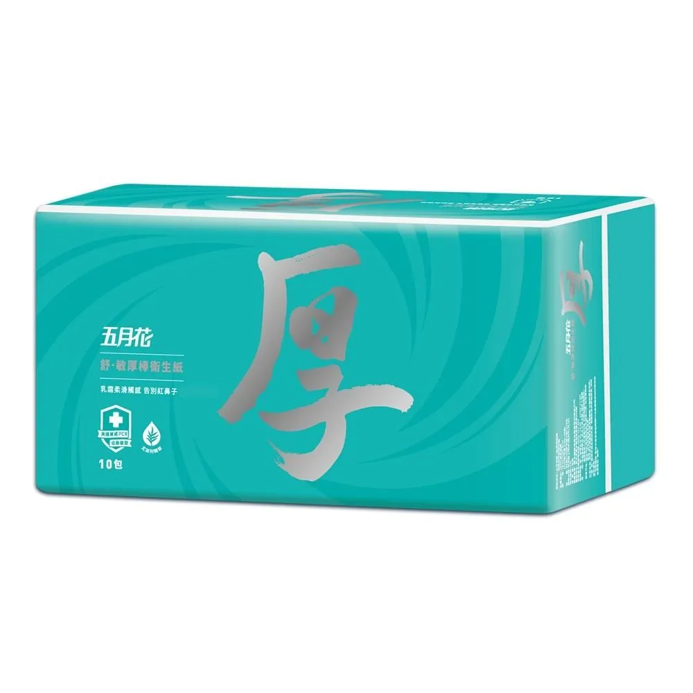 五月花 舒敏厚棒抽取式衛生紙(86抽+4抽*10包/袋) 歷史價格詳細信息