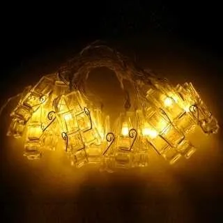 摩達客-LED20燈夾子燈造型電池燈+USB兩用充電 -暖白光/雪花造型款 歷史價格詳細信息