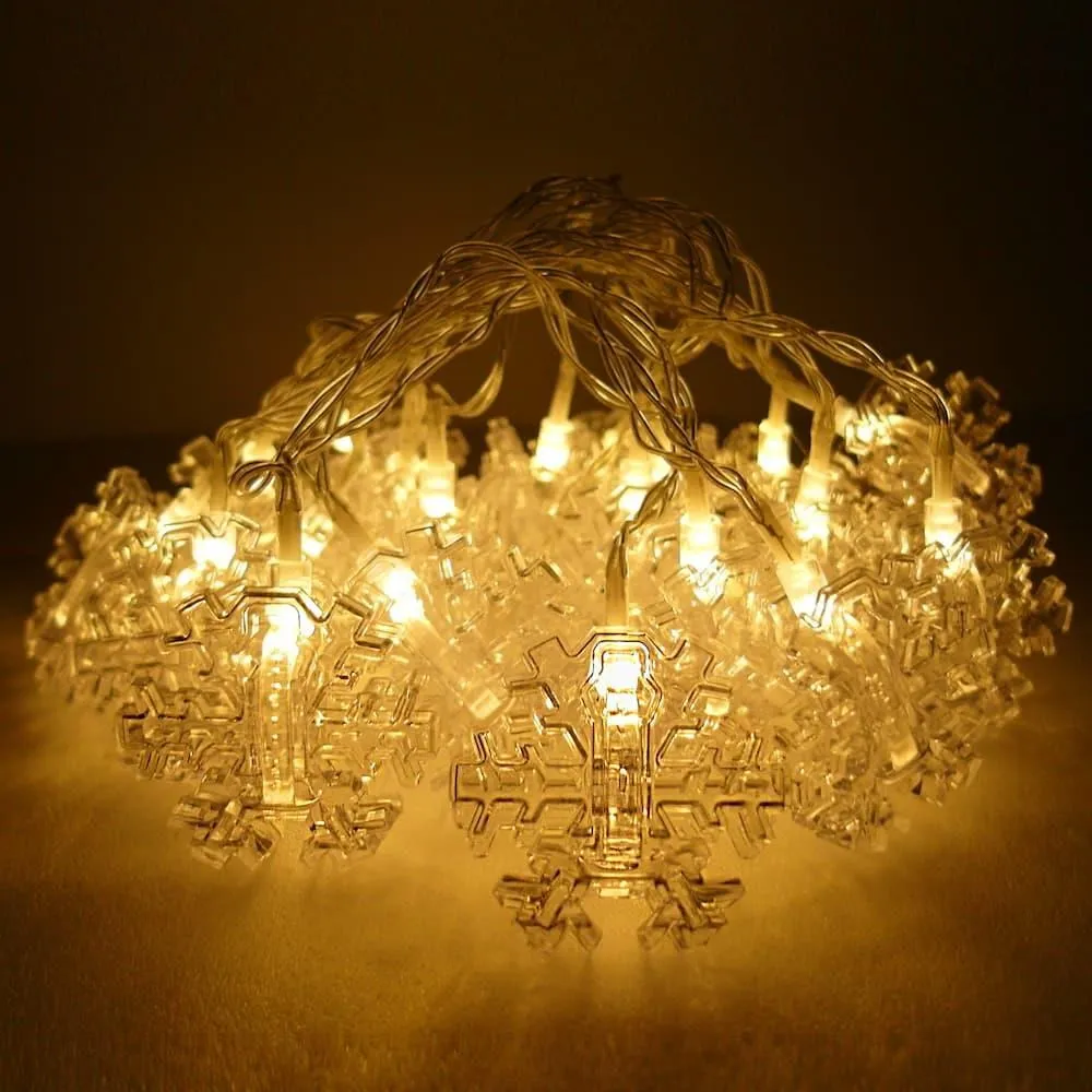 摩達客-LED20燈夾子燈造型電池燈+USB兩用充電 -暖白光/雪花造型款 歷史價格詳細信息