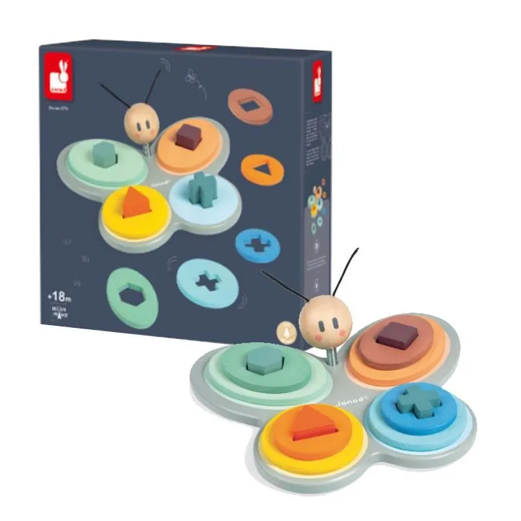 Janod 北歐簡約木玩-蝴蝶認知盤/3700217344184 歷史價格詳細信息