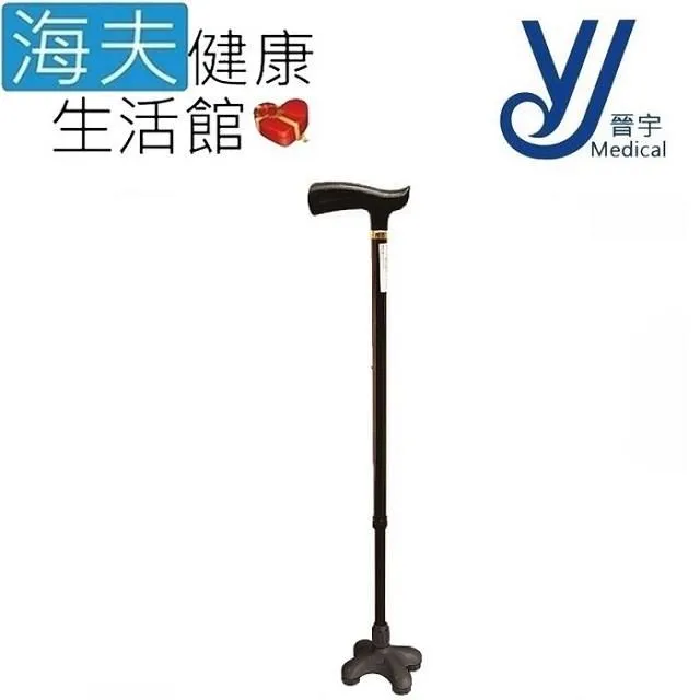 仲群維 醫療用手杖(未滅菌)【海夫健康生活館】晉宇 單手拐扙 四腳底座(JY-91) 歷史價格詳細信息