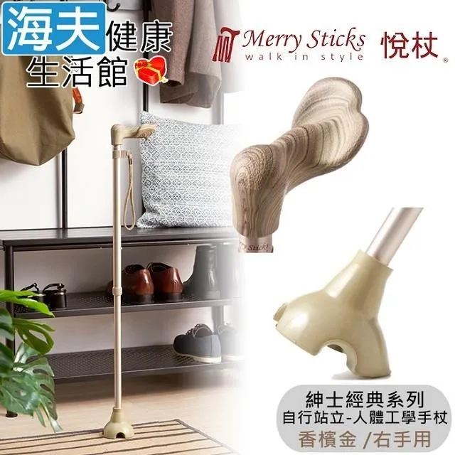 Merry Sticks 悅杖 自立式人體工學手杖-酒紅莊園 (右手用) (單支)【杏一】 歷史價格詳細信息