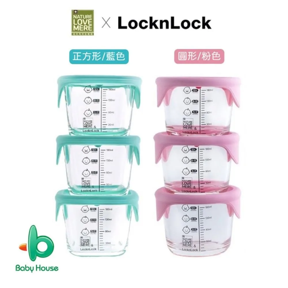 LOCK & LOCK 樂扣樂扣 寶寶副食品耐熱玻璃調理盒-圓形(粉灰) 230mlx3入組【小三美日】DS000252 歷史價格詳細信息
