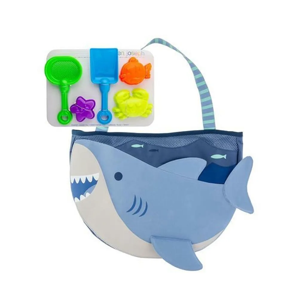 Stephen Joseph 沙灘收納包(含沙灘玩具)-鯊魚[免運費] 歷史價格詳細信息