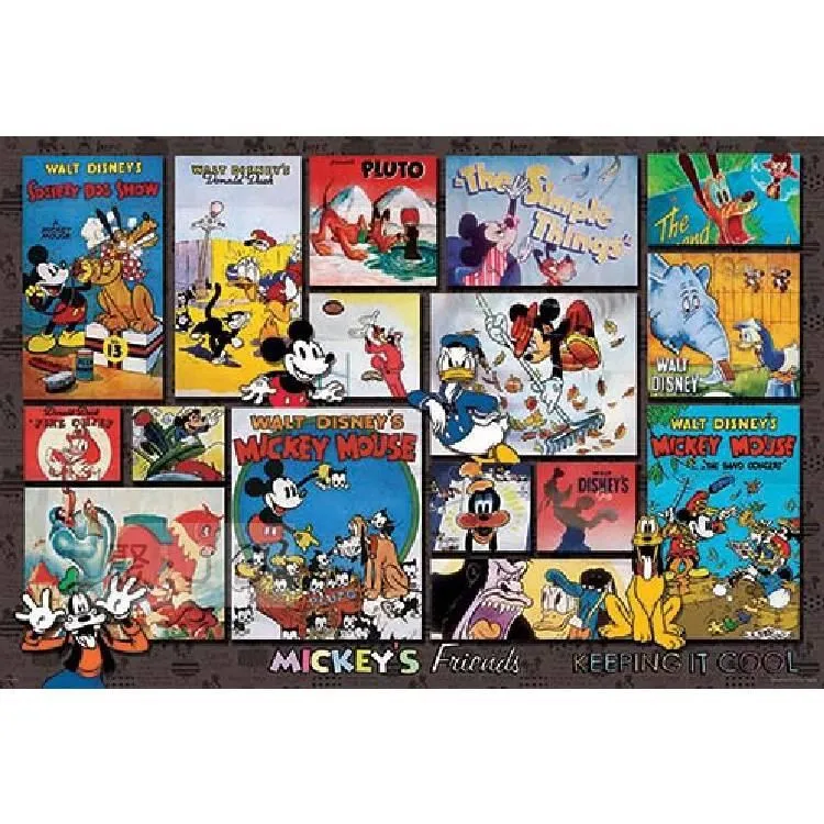 台製拼圖-迪士尼典藏海報系列-經典動畫 Disney Classics 1000片 HPD01000-108 歷史價格詳細信息
