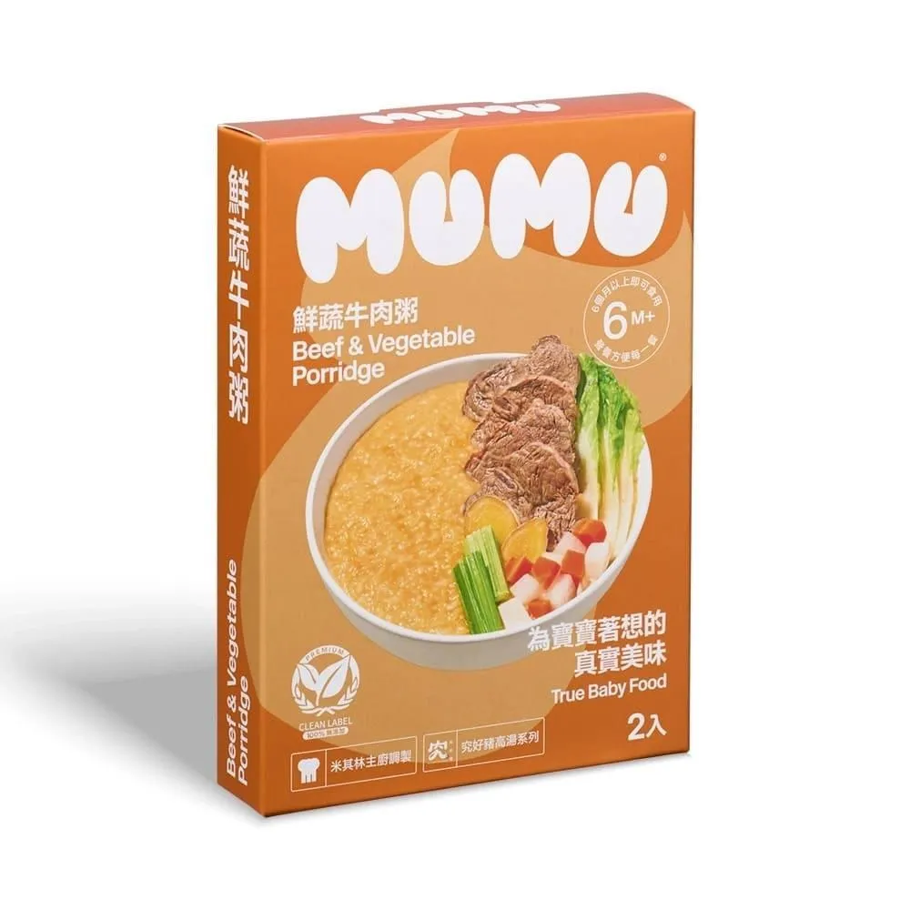 【mumu】鮮蔬牛肉粥 2入/盒 歷史價格詳細信息