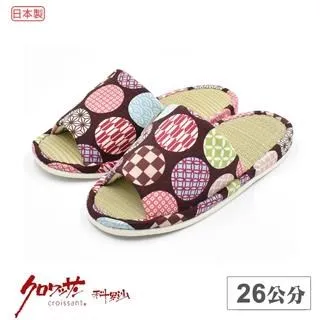 【Croissant 科羅沙】日本和風水玉膠底草拖 藍28CM 歷史價格詳細信息