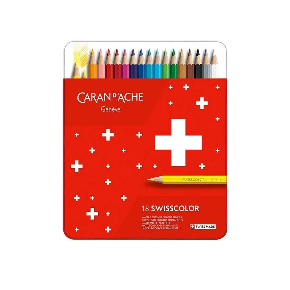 CARAN d'ACHE 瑞士卡達  學生級水溶性色鉛 12色/盒 1285.712 歷史價格詳細信息