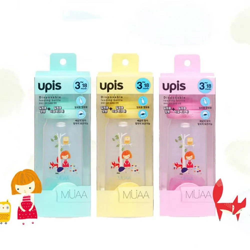 韓國UPIS 拋棄式奶瓶特惠組- 250ml-橘*1+奶瓶專用袋250ml-60入*1(出門必備拋棄奶瓶) 寬口徑 歷史價格詳細信息