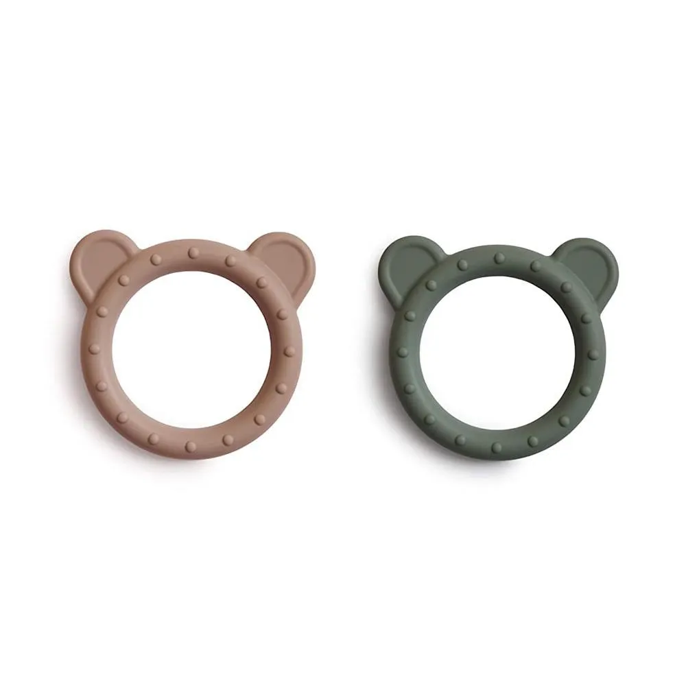 美國Mushie 熊熊固齒器 - 兩款可選 草綠色、大地色 寶寶固齒器 彌月禮 歷史價格詳細信息