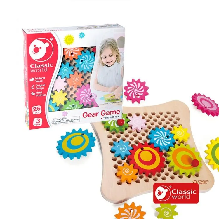 《德國Classic world》齒輪遊戲/創意齒輪遊戲組【益智啟蒙_適合3歲以上】客來喜經典木玩具－官方直營 歷史價格詳細信息