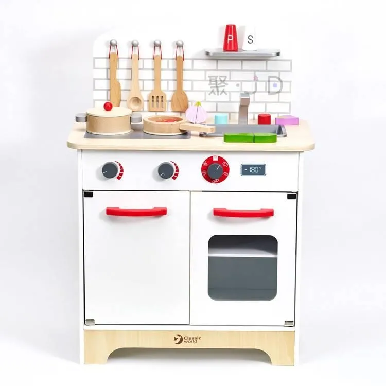 《德國Classic world》白色經典廚房組 【扮家家酒_適合3歲以上】客來喜經典木玩具－官方直營 歷史價格詳細信息