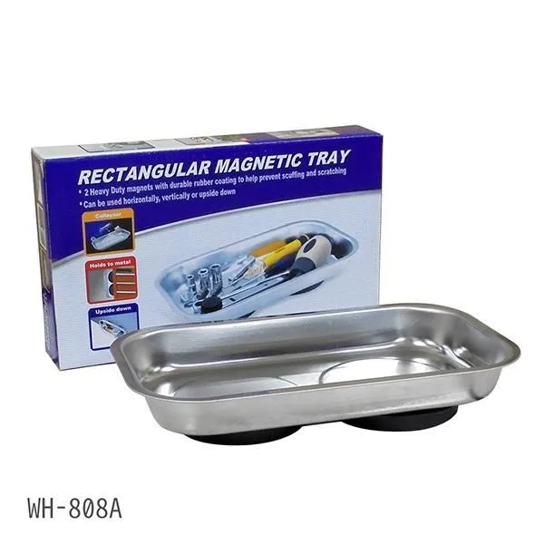 強力磁盤 長方形 磁盤 不鏽鋼 汽車維修 收納磁吸盤 零件磁盤 強力磁鐵盤 螺絲吸盤 螺絲收納盤 歷史價格詳細信息