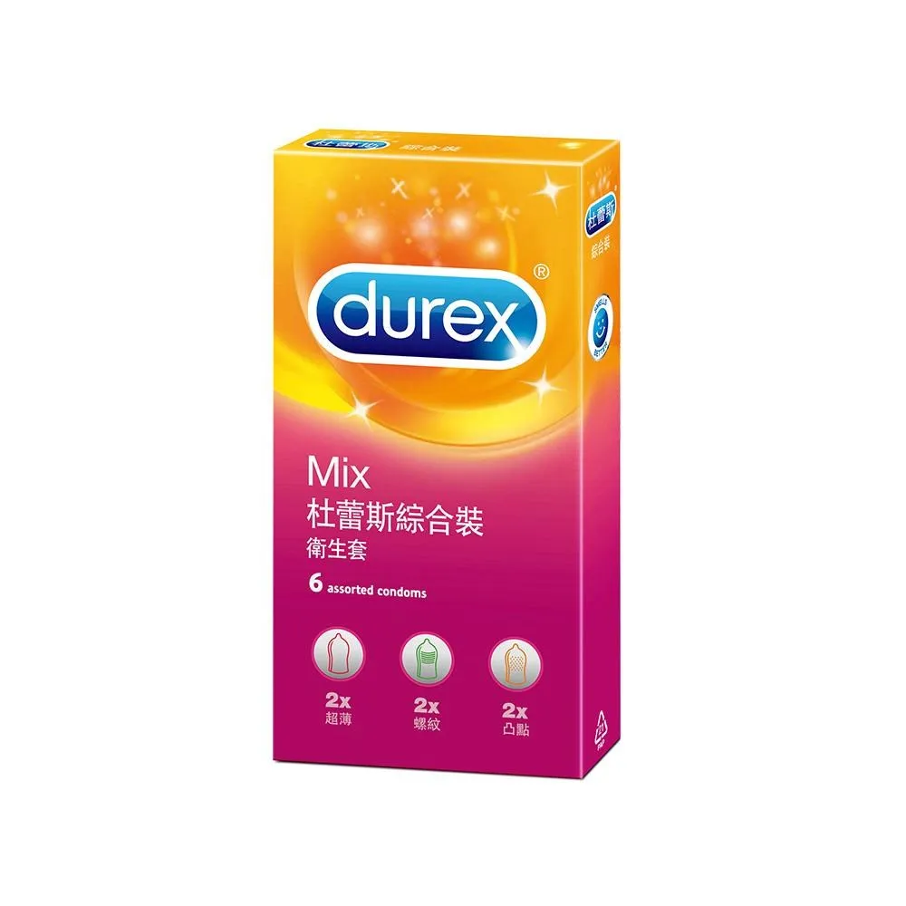 【Durex杜蕾斯】綜合裝保險套6入/盒(超薄+凸點+螺紋 情趣職人) 歷史價格詳細信息