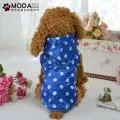 摩達客寵物 寵物貓狗雨衣-藍色白圓點（附圓點小袋） 歷史價格詳細信息
