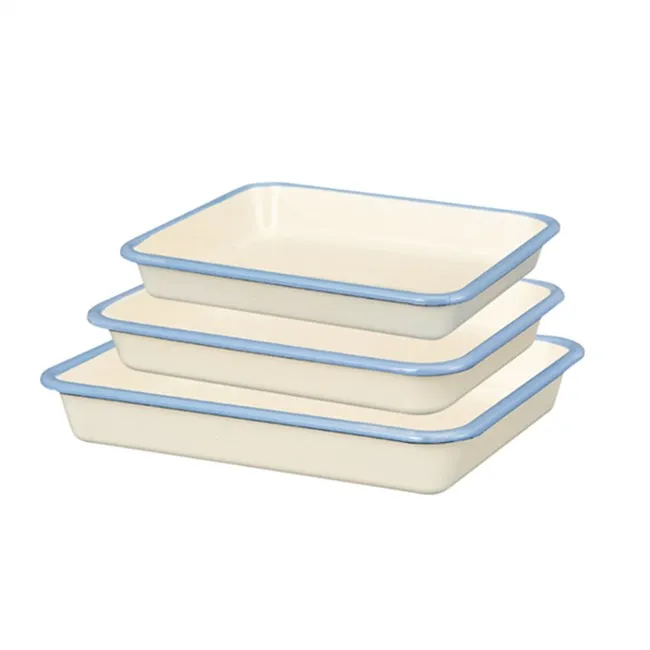 【FUJIHORO 富士琺瑯】琺瑯烤盤三件組-水藍(M+L+LL) 歷史價格詳細信息