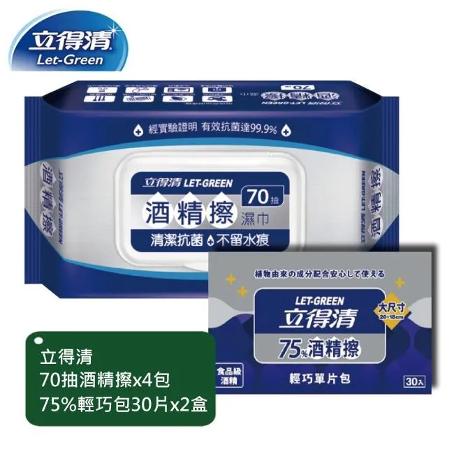 【立得清】75%酒精擦輕巧單片包 30片/盒；24盒組 歷史價格詳細信息
