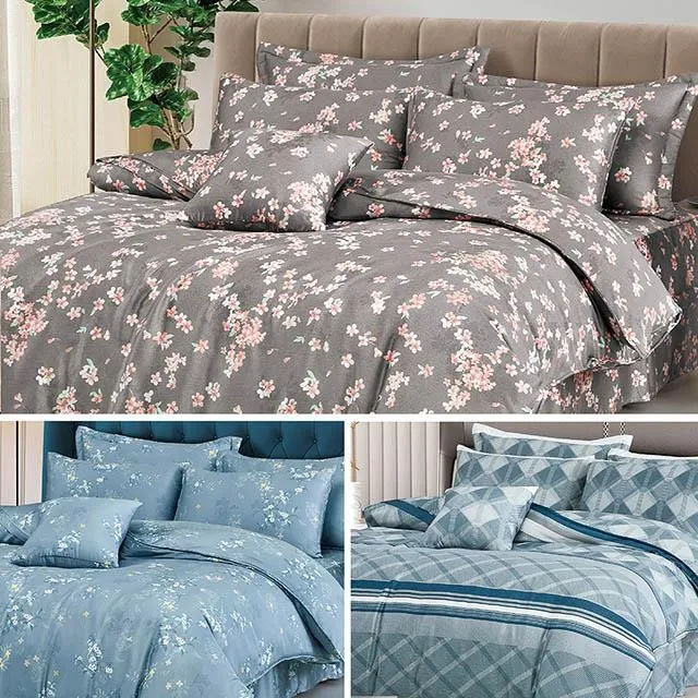 【Indian】100%純天絲雙人薄被單/薄被套-8款任選 歷史價格詳細信息