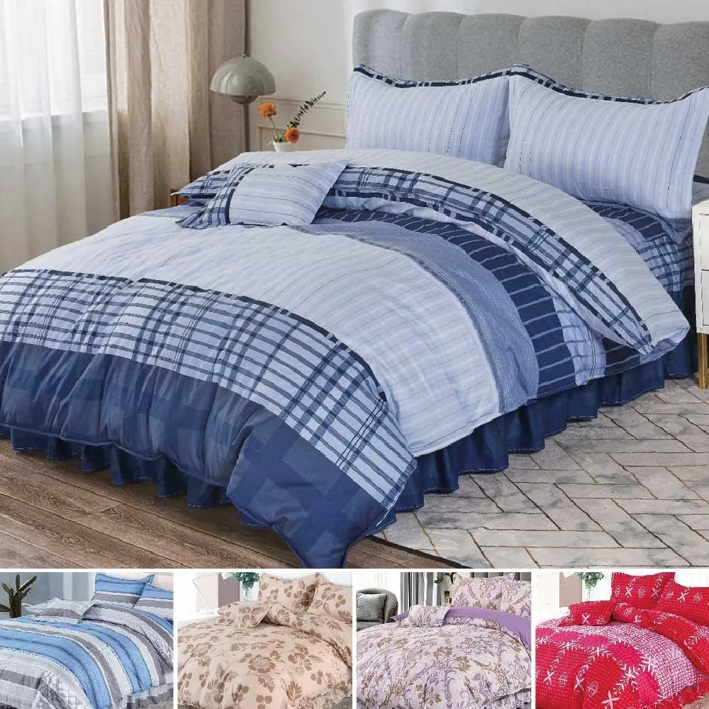 【Indian】純棉雙人加大兩用被床包四件組-9款任選 歷史價格詳細信息