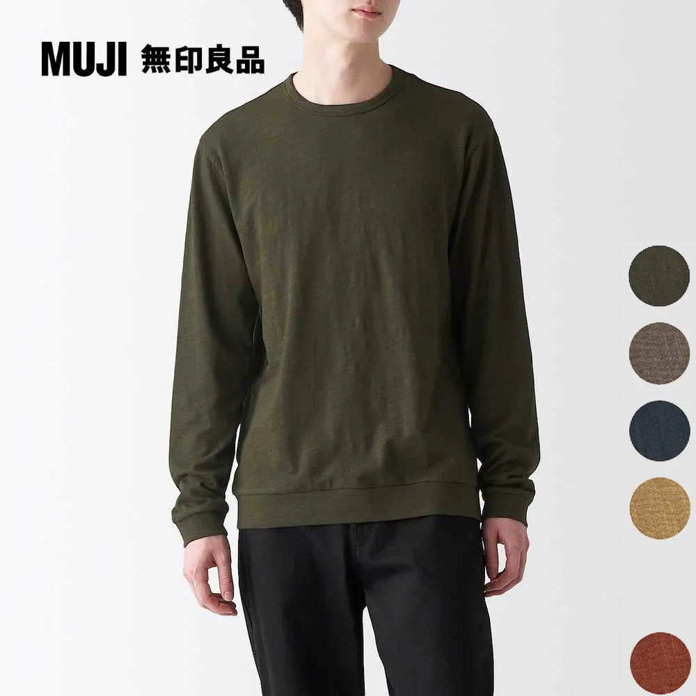 【MUJI 無印良品】男有機棉節紗天竺長袖T恤(共6色) 歷史價格詳細信息